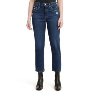 Levi’s 501 Straight Leg Crop denim jeans salsa blue - 25x26